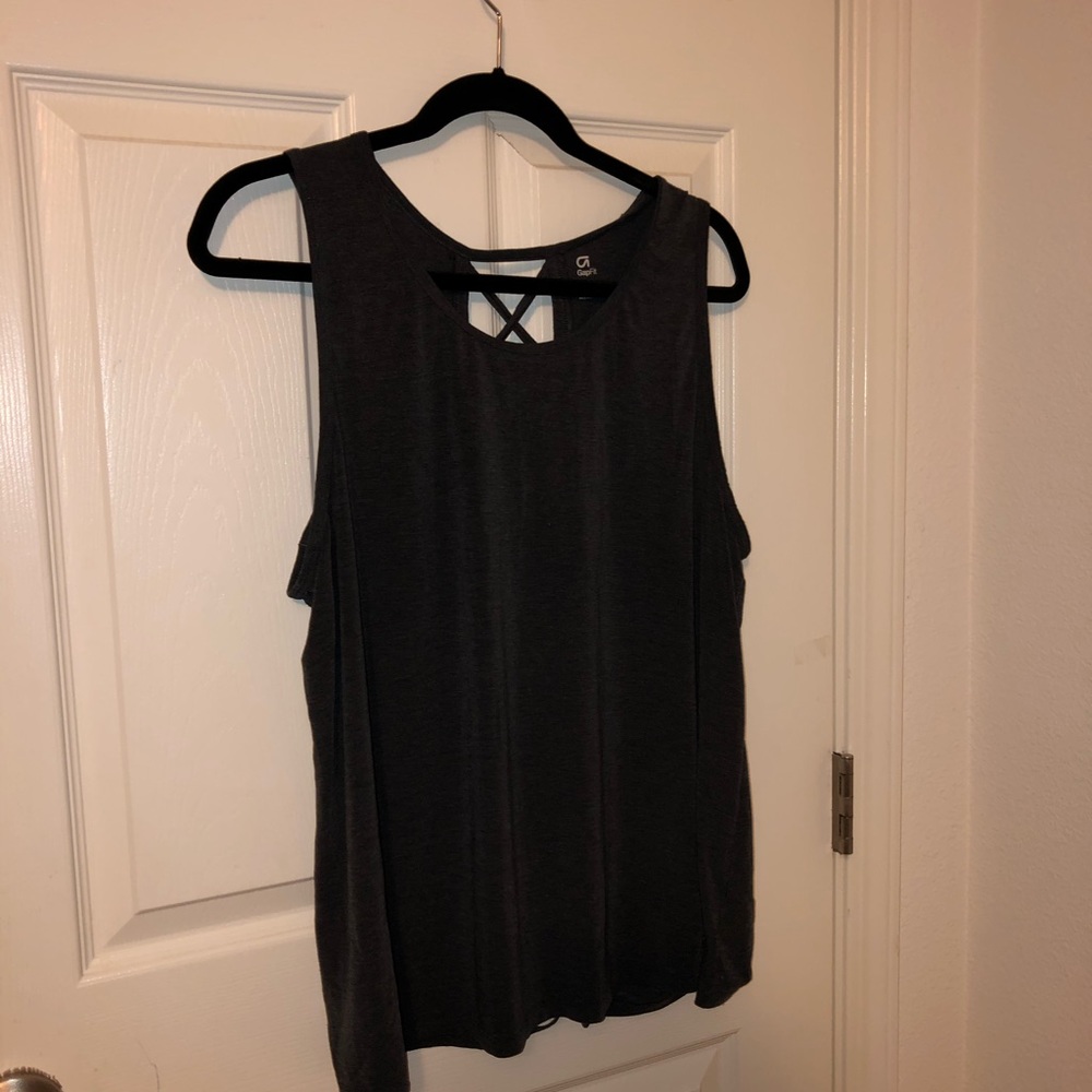 Black tank top.